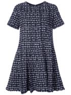 Oscar De La Renta Tweed Swing Dress - Black