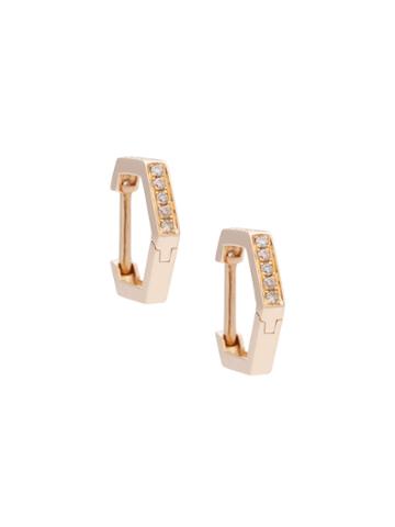 Eva Fehren Geometric Hoops - Metallic