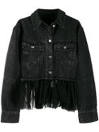 Brognano Deconstructed Denim Jacket - Black