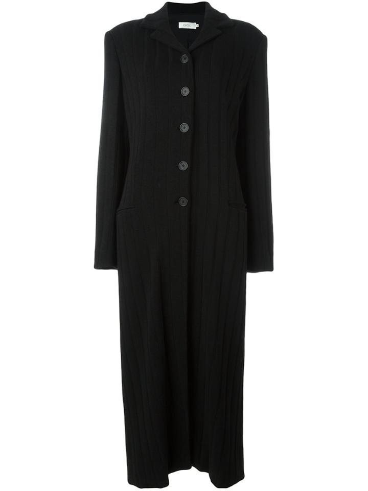 Romeo Gigli Vintage Single Breasted Coat - Black