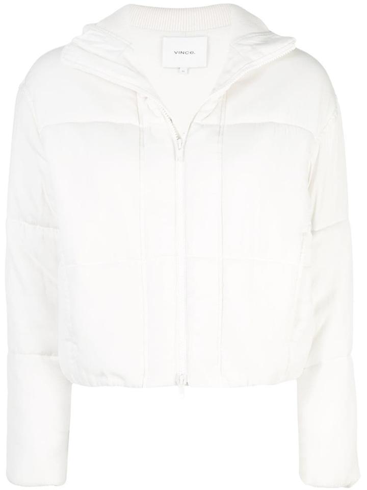 Vince Zipped Padded Jacket - White