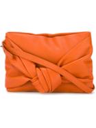 Mcq Alexander Mcqueen Knotted Crossbody Bag, Women's, Yellow/orange, Leather