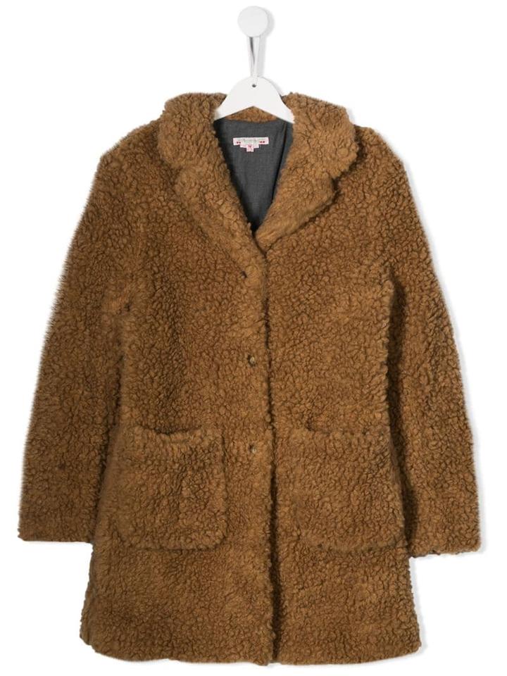 Bonpoint Single-breasted Coat - Brown