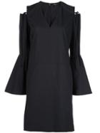 Derek Lam Cut-off Shoulders Dress, Women's, Size: 44, Black, Cotton/spandex/elastane/silk