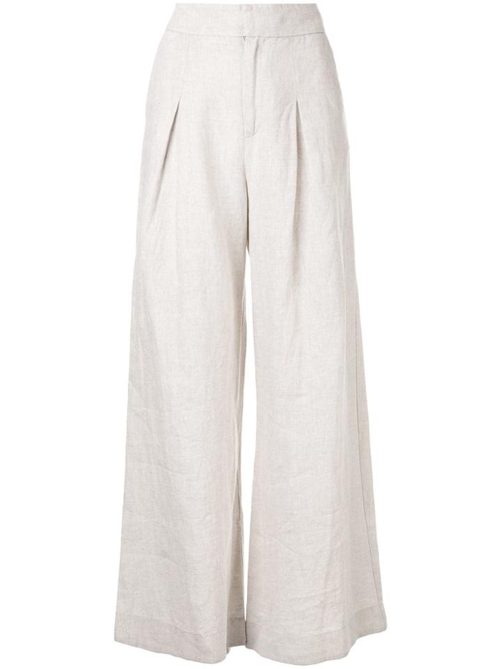 Georgia Alice Work Wide Leg Trousers - Neutrals