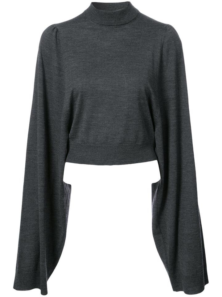 Vera Wang Classic Long-sleeve Sweater - Black