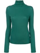 Calvin Klein Jeans Roll Neck Knitted Top - Green