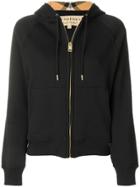 Burberry Hooded Zipped Cardigan - Black