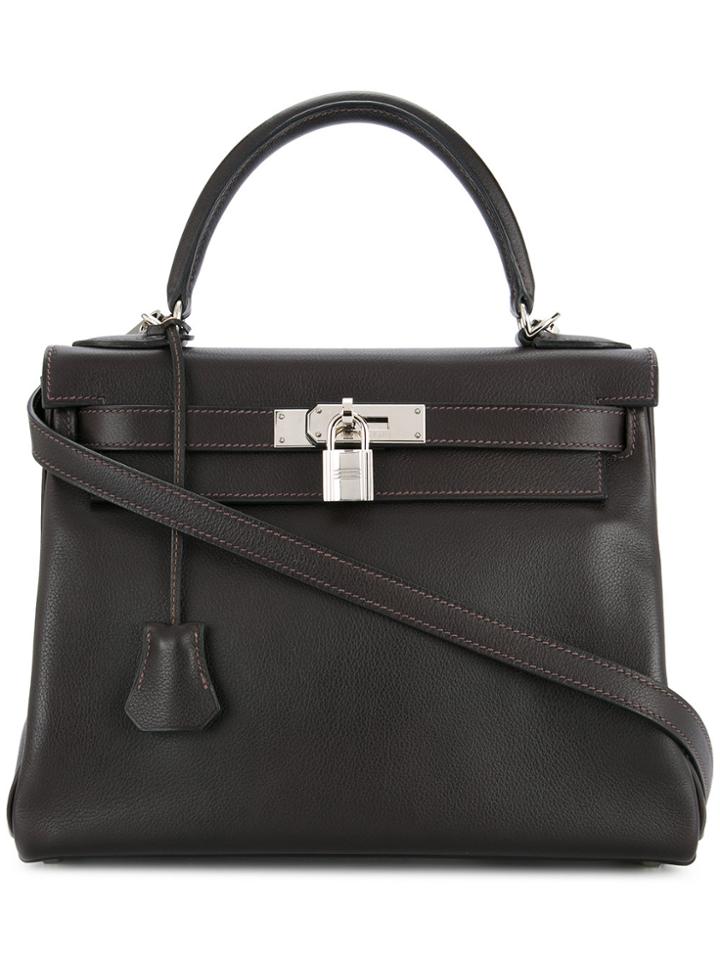 Hermès Vintage Kelly Top Handle Bag - Black