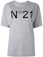 No21 Button Embellished Shoulders T-shirt