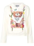 Moschino Teddy Print Hoody - White