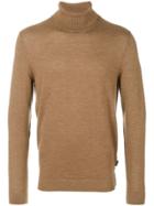 Calvin Klein Roll Neck Sweater - Brown