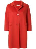 's Max Mara Concealed Fastening Midi Coat - Red
