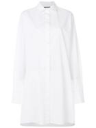 Moohong Oversized Collared Shirt - White