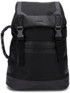 Diesel Logo Monochrome Backpack - Black