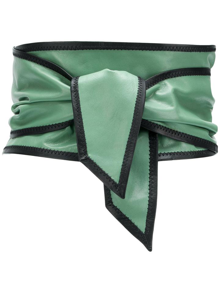 Philosophy Di Lorenzo Serafini Contrast Trim Sash Belt - Green