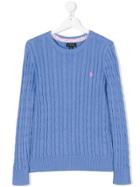 Ralph Lauren Kids Cable Knit Jumper - Blue