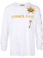 Versace Jeans Star-print Long-sleeve T-shirt - White