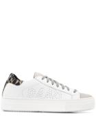 P448 Thea Panelled Sneakers - White
