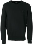 Alexander Mcqueen Embroidered Skull Sweatshirt - Black