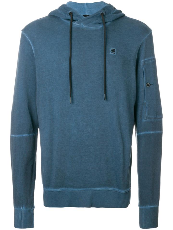 Carhartt Logo Hoodie - Blue