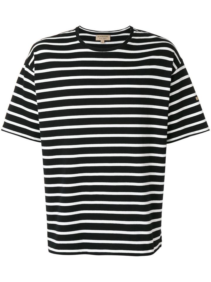 Burberry - Breton Stripe T-shirt - Men - Cotton - M, Black, Cotton