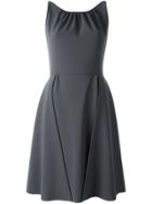 Moschino Overlay Sleeveless Dress - Grey