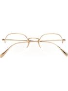 Oliver Peoples 'roland' Glasses, Grey, Steel