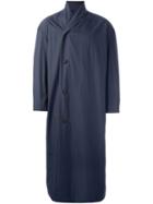 Issey Miyake Vintage Long Raincoat, Men's, Size: Medium, Grey