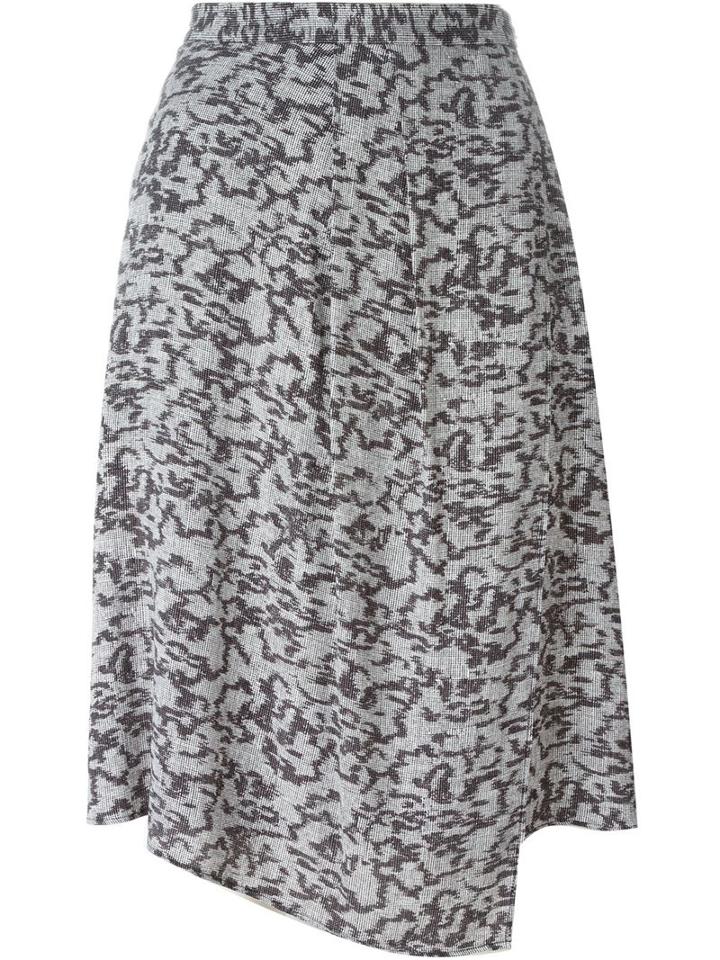 Carven Print Asymmetric Skirt