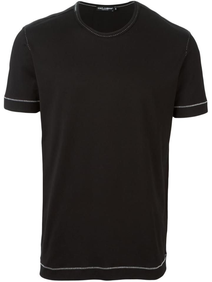 Dolce & Gabbana Contrast Stitch Trim T-shirt