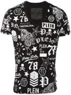 Philipp Plein Printed T-shirt, Men's, Size: Xxxl, Black, Cotton