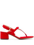L'autre Chose T-bar Sandal - Red