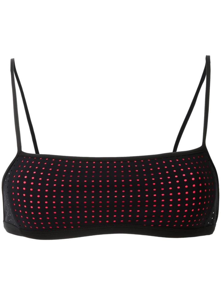 Dion Lee Perforated Overlay Bandeau - Blue