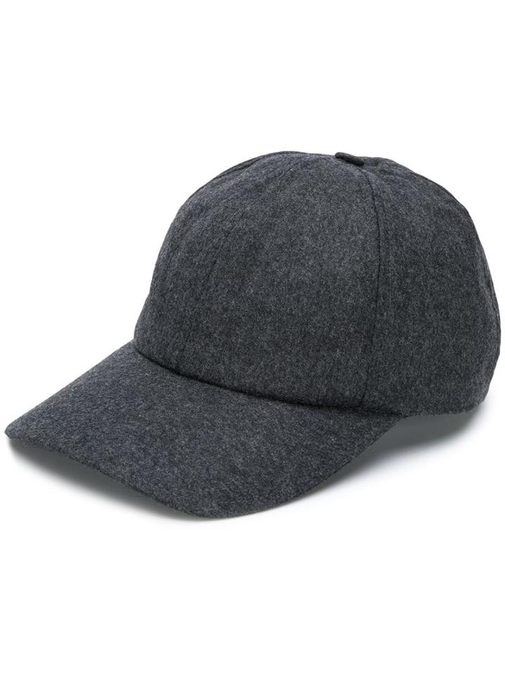Officine Generale Felt Baseball Cap - Grey