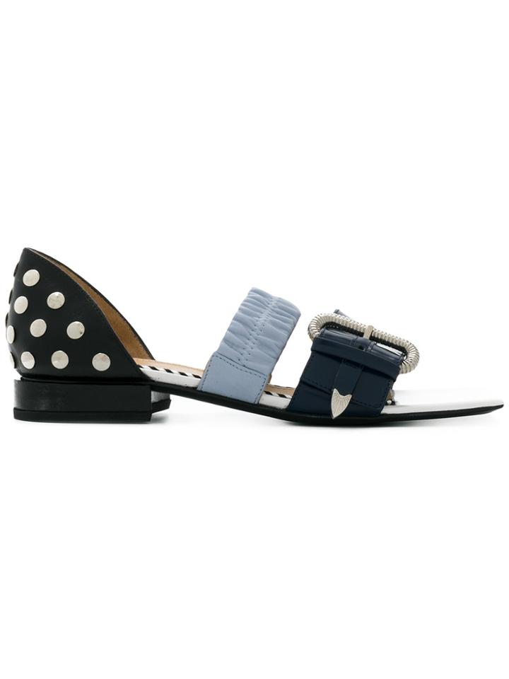 Toga Pulla Double Strap Sandals - Blue
