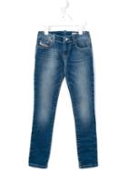 Diesel Kids Super Slim Skinny Jeans, Girl's, Size: 10 Yrs, Blue