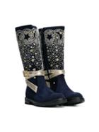 Quis Quis Teen Star Embroidered Boots - Gold