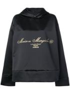 Mm6 Maison Margiela Oversized Draped Sweatshirt - Black