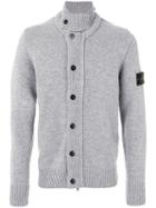 Stone Island - Button Up Roll Neck Cardigan - Men - Polyamide/wool - M, Grey, Polyamide/wool