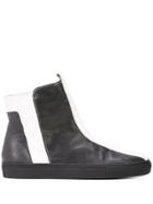 Alberto Fermani Striped Ankle Boots - Black