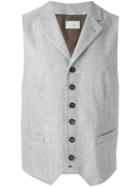 Brunello Cucinelli Classic Waistcoat, Men's, Size: 48, Grey, Cupro/wool