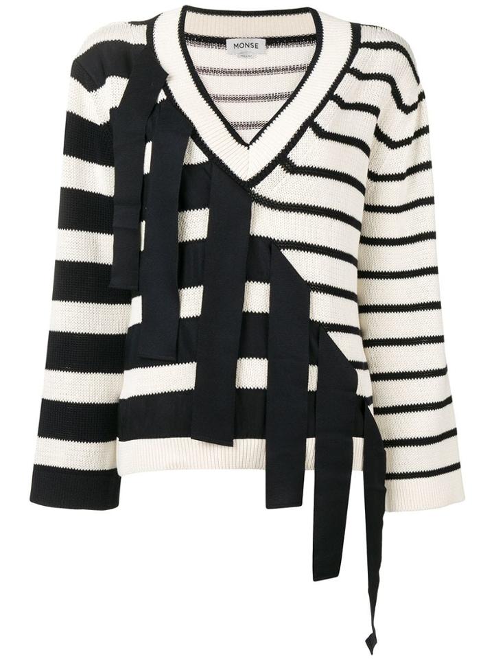 Monse Multi-pattern Knit Sweater - Blue