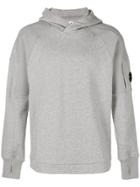 Cp Company Fitted Hooded Sweatshirt - Grey