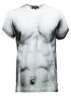 Comme Des Garçons Homme Plus Chest Print T-shirt, Men's, Size: Small, White, Cotton