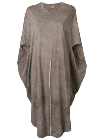 Roggykei Tie-dye Oversized T-shirt Dress - Grey