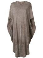 Roggykei Tie-dye Oversized T-shirt Dress - Grey