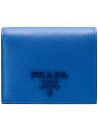 Prada Classic Billfold Wallet - Blue