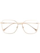Salvatore Ferragamo Oversized Square Glasses - Gold