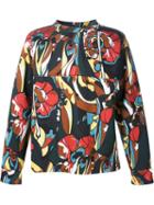Marni Floral Pattern Sweatshirt, Men's, Size: 48, Black, Viscose